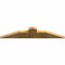 Ekena Millwork Portland Rough Sawn Timber Gable Bracket, Western Red Cedar, 48"W x 10"H x 2"D x 6"F, 5/12 Pitch GBW048X10X0206POR00RWR - alternate 5